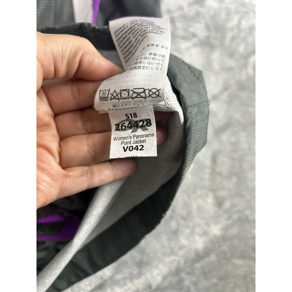 Outdoor Research Panorama Point Purple Gray Lightweight Rain Jacket Size XL